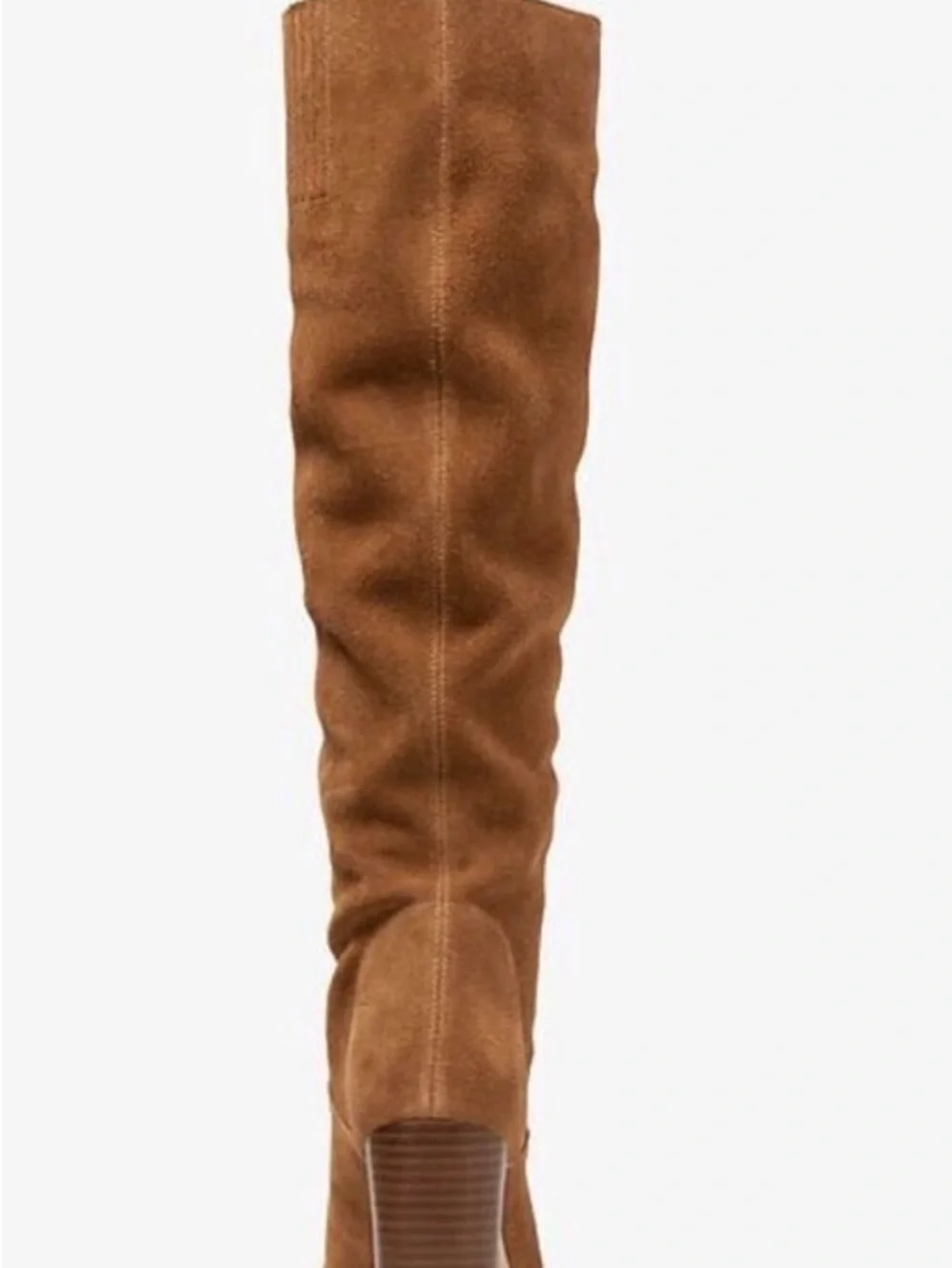 Bohemian Chic Michael Kors Brown Suede Knee-High Block Heel Boots 10M 3.5”